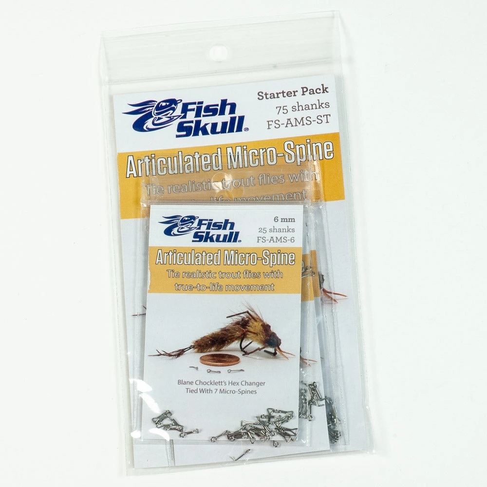 Flymen Fishing Company Fish-Skull Chocklett's Articulated Micro-Spine Starter Pack Fly Tying Materials